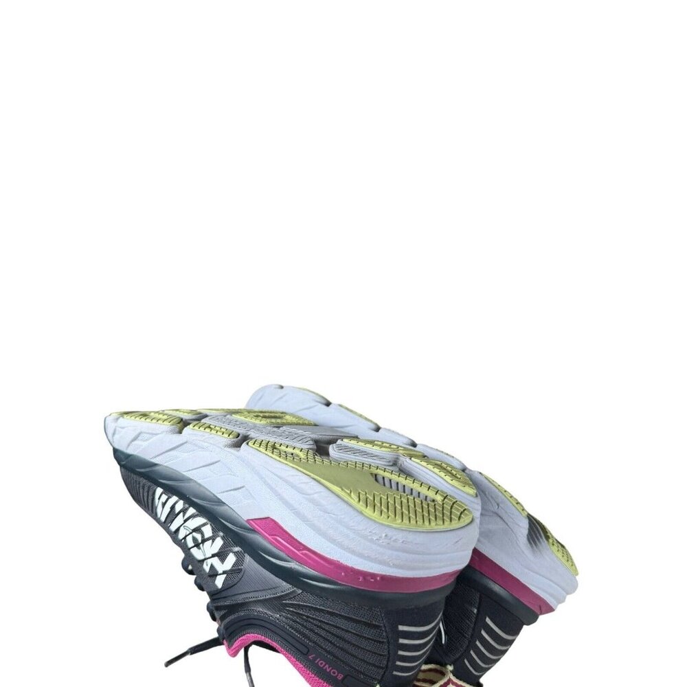 Hoka One One Black and Pink Athletic Shoes - Picture 13 of 16
